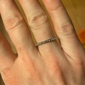Moissanite Wedding Band 925 Ring for Women Stackable Eternity ring 6